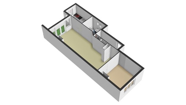 Floorplan - Bergselaan 360C, 3038 CR Rotterdam